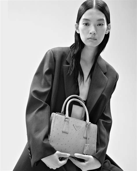 ostrich prada bag|Natural Small Prada Galleria Ostrich Leather Bag .